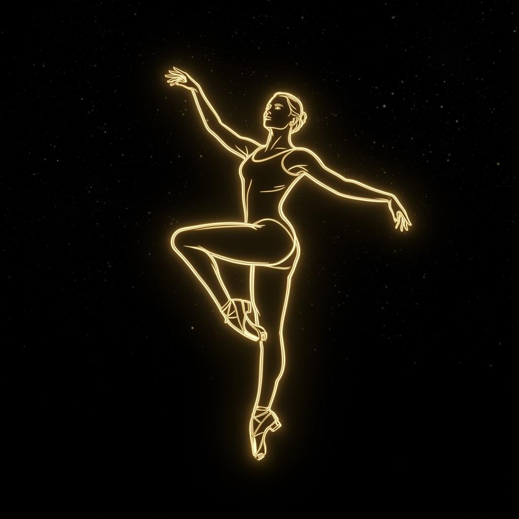 Modern neon line illustration